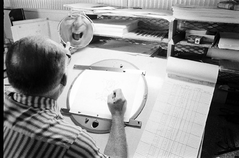 Illustration for article titled 12 Rare Flintstones Production Shots From the Golden Age of Animation